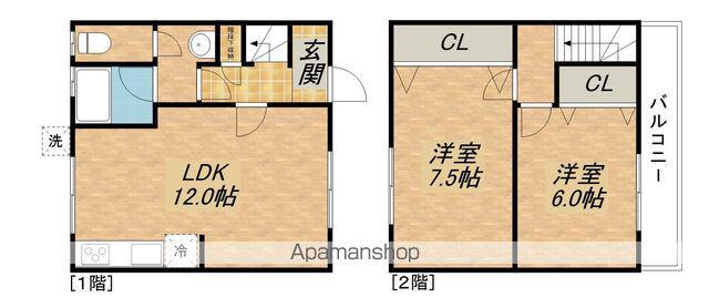 エクセレントリジェール(2LDK)の間取り写真