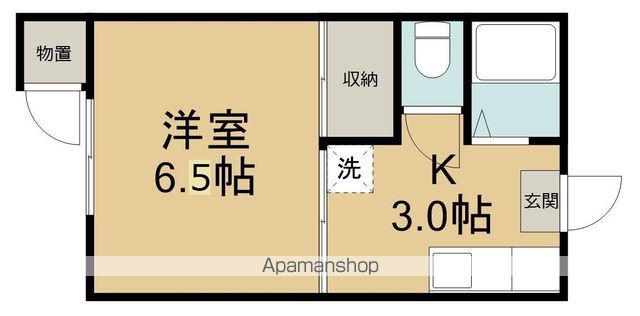 リバーハイツA(1K/1階)の間取り写真