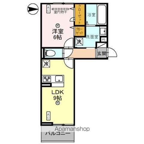 BRANSIA膳所(1LDK/3階)の間取り写真