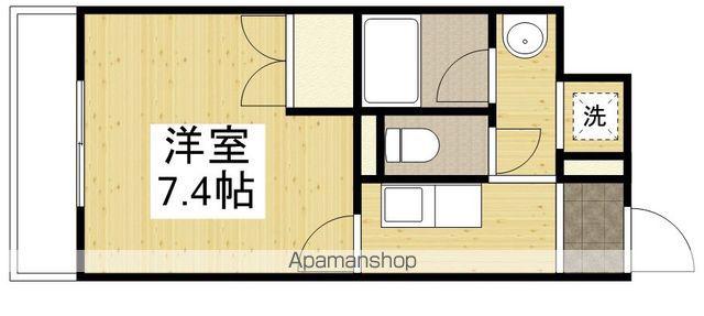 フォックスレイク(1K/5階)の間取り写真