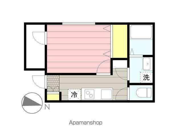FRANCES八千代台(1K/2階)の間取り写真