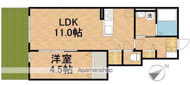 ソーラーハイツA(1LDK/1階)の間取り写真