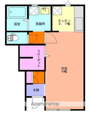 PRIMUS W(1K/1階)の間取り写真