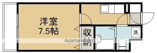 第二岸田マンション(1K/2階)の間取り写真