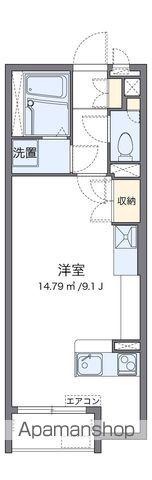 ミランダ山根Ⅳ(ワンルーム/1階)の間取り写真