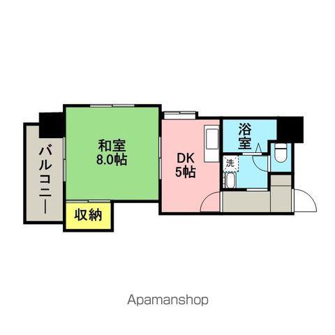 西田ビル(1DK/2階)の間取り写真