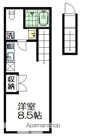 PRIMARY RESIDENCE 荻(ワンルーム/2階)の間取り写真