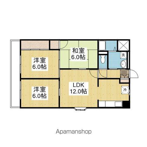 カーサグラン高浜(3LDK/3階)の間取り写真