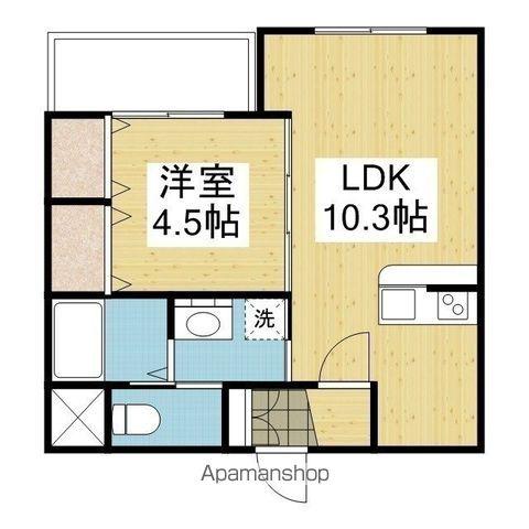 ソレイユ小坂(1LDK/1階)の間取り写真