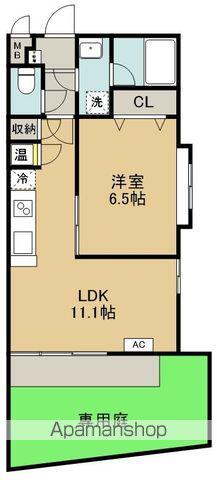 CASA TUTTI(1LDK/1階)の間取り写真