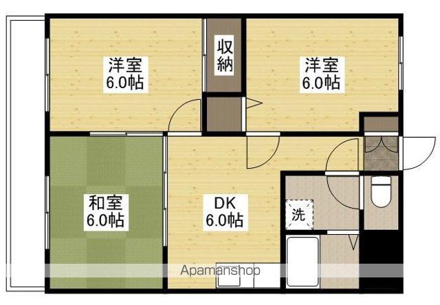 コーポ伊藤(3DK/2階)の間取り写真