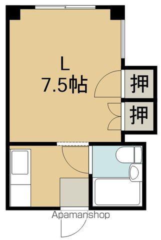 レジデンス時任(ワンルーム/3階)の間取り写真