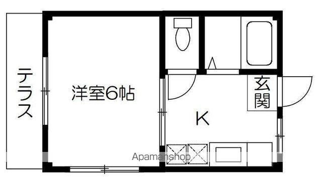 MEハイツ(1K/1階)の間取り写真
