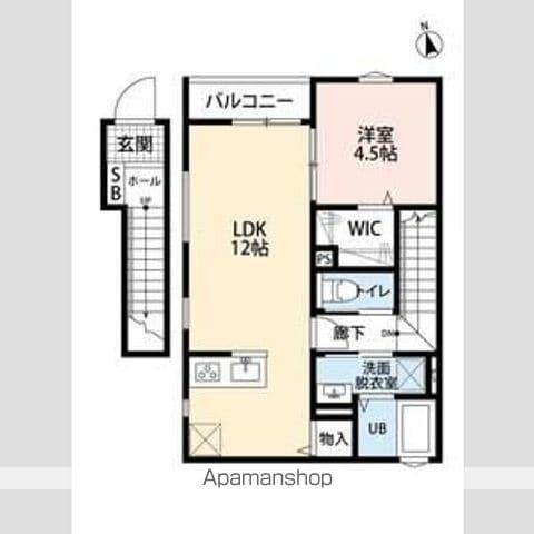 リーブルファイン大森台(1LDK/2階)の間取り写真