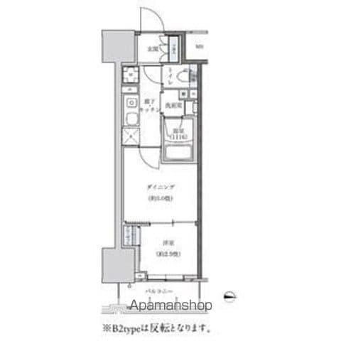 パークアクシス新栄(1DK/10階)の間取り写真