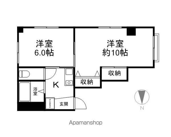 フルハウス(2K/3階)の間取り写真