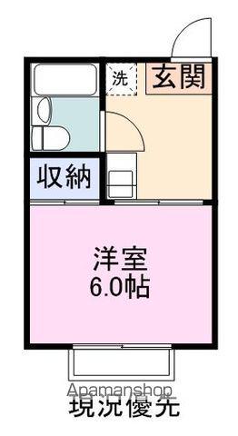 メゾンシーサイド(1K/1階)の間取り写真