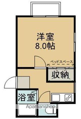 メゾン愛Ⅲ(1K/2階)の間取り写真