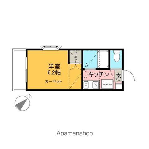 グローブ青山(1K/2階)の間取り写真