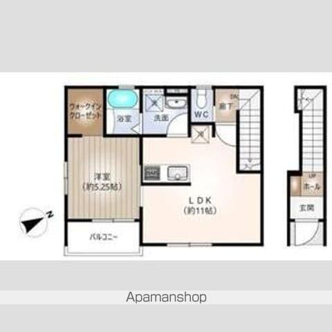 リーブルファイン一宮市乾町1号棟(1LDK/2階)の間取り写真