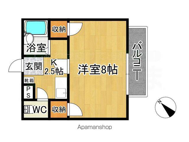 サリイ二日市(1K/2階)の間取り写真