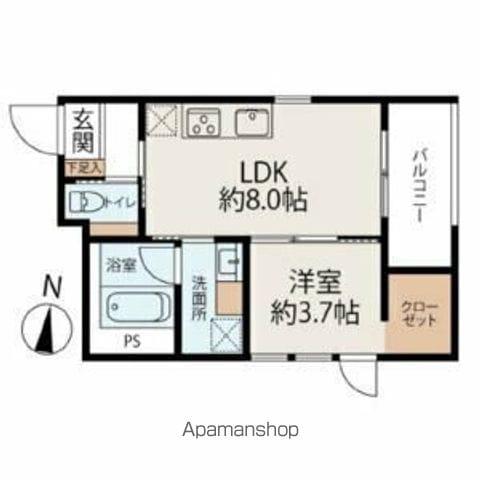 WELLNEST ROOM 名駅南(1LDK/1階)の間取り写真