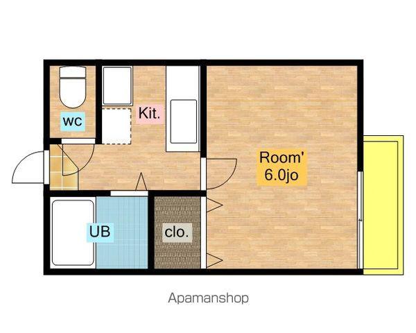 ピアプレジール(1K/1階)の間取り写真