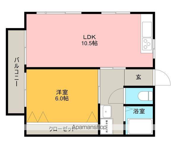 キョーワビル(1LDK/3階)の間取り写真