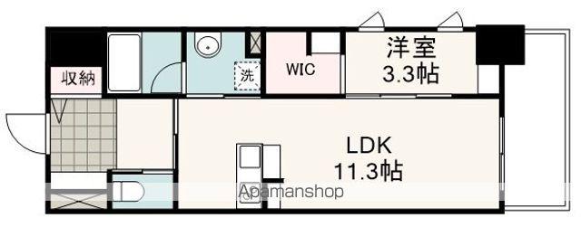 ATLUSIA(1LDK/3階)の間取り写真