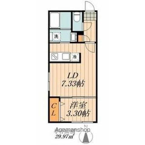 QUADOR GOKISO PREMIERE(1DK/3階)の間取り写真