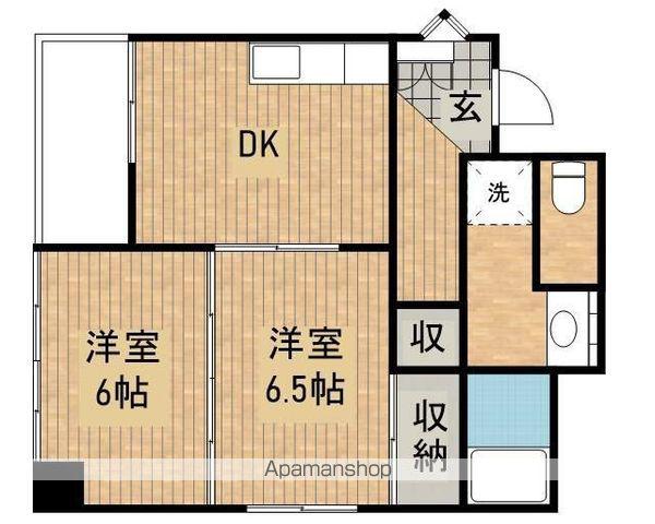 鈴木ビル(2DK/5階)の間取り写真