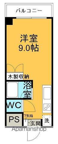 サンライズマンション(ワンルーム/2階)の間取り写真