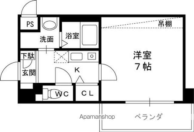 MPLAZA門真駅前(1K/2階)の間取り写真