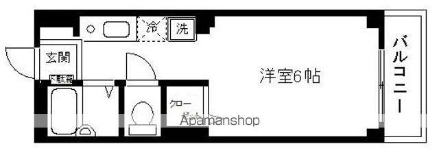 ディアコート横浜(1K/3階)の間取り写真