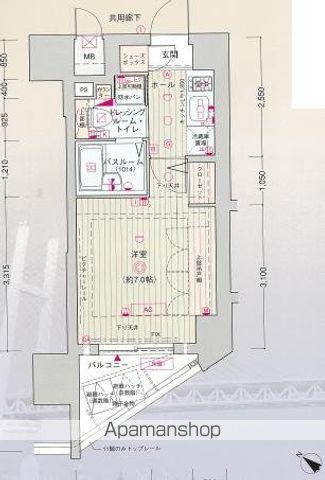 エステムプラザ横濱元町山手(1K/10階)の間取り写真