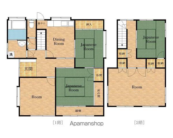 南海電鉄南海本線 吉見ノ里駅 徒歩12分 2階建 築41年(5DK)の間取り写真