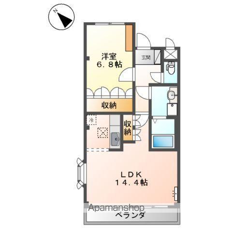 アンセスター(1LDK/1階)の間取り写真