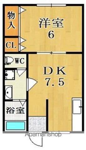アメニティ新大宮(1DK/2階)の間取り写真