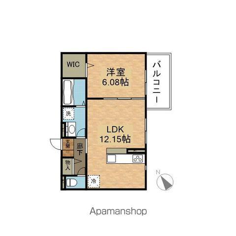CASA SERENO(1LDK/2階)の間取り写真