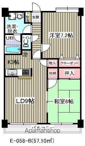 アウラ10 6階階 間取り