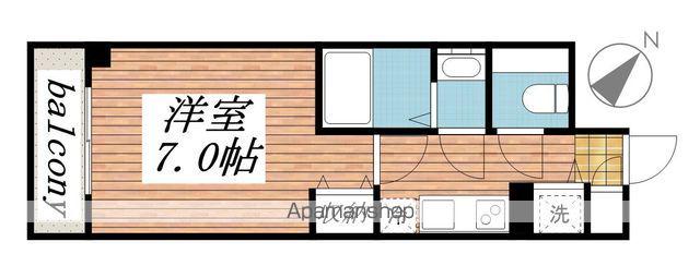 メゾン・ド・ヴィレ荻窪(1K/1階)の間取り写真