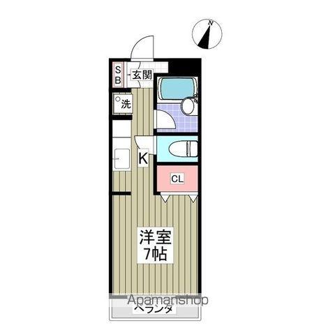 ハイツマスターズ(ワンルーム/1階)の間取り写真