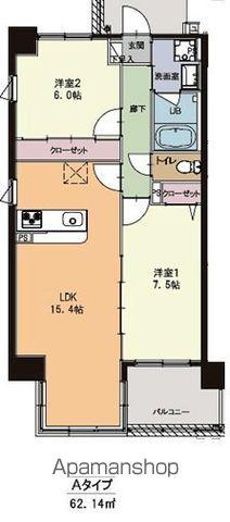 MMCレジデンス(2LDK/7階)の間取り写真