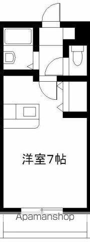 エレガンスメゾン1(ワンルーム/2階)の間取り写真