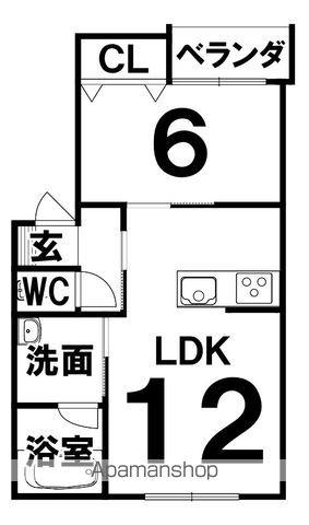 西6南29MS(1LDK/3階)の間取り写真