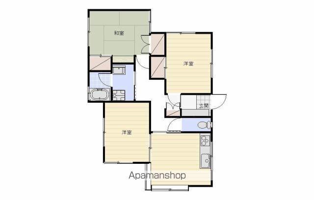 正一ハイツ(3DK/1階)の間取り写真