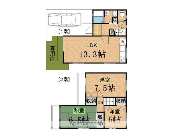 ブリージングタウン百草園Ｊ棟(3LDK)の間取り写真