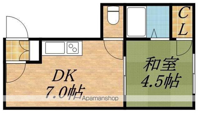 中神マンション(1DK/1階)の間取り写真