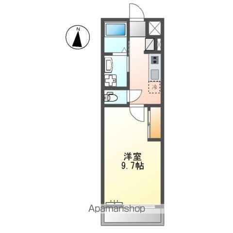 ヴェルジュ ウマ(1K/1階)の間取り写真