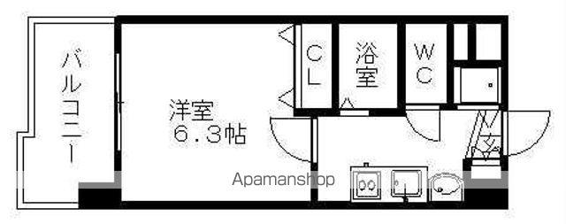 プレサンス名古屋城前ラバンカ(1K/7階)の間取り写真